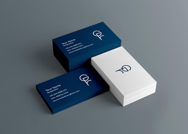 Professional business card printing with custom visiting card design and premium print quality