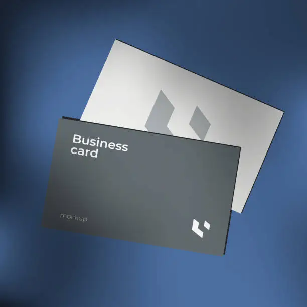 Custom standard business cards showcasing professional corporate branding and contact details