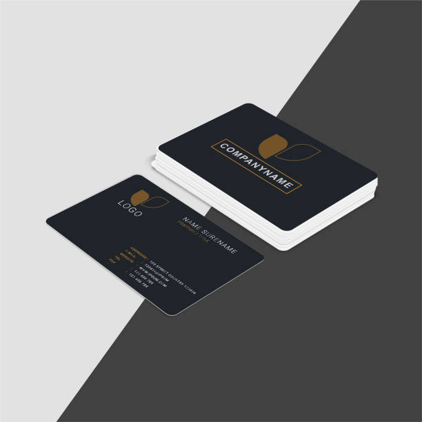 Standard business card printing for professional corporate identity and networking