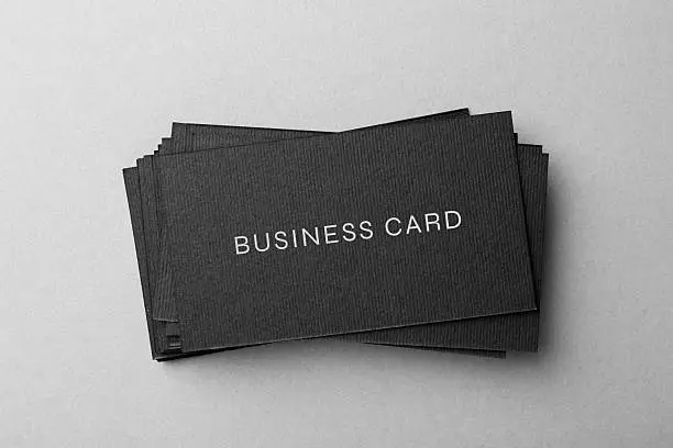 Standard business cards with professional custom printing and clean brand design