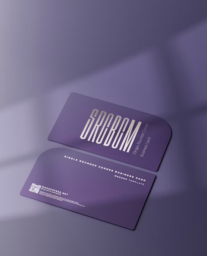 Standard business cards used for professional networking and brand promotion