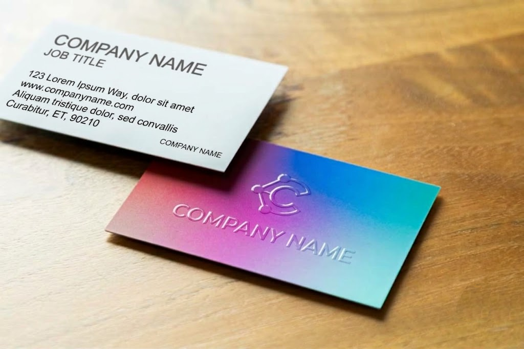 Custom visiting card design and printing by Design Point in Ahmedabad